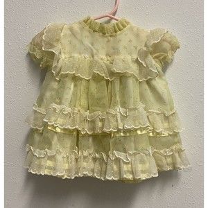 Martha Miniatures We're Fussy Baby Girl Dress Size Small Used